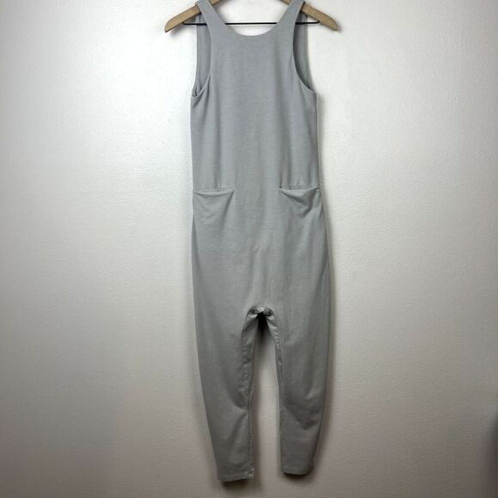 Lunya Jumpsuit Size XS‎ Gray One Piece Lounge Pajama Cotton Blend Relaxed Fit